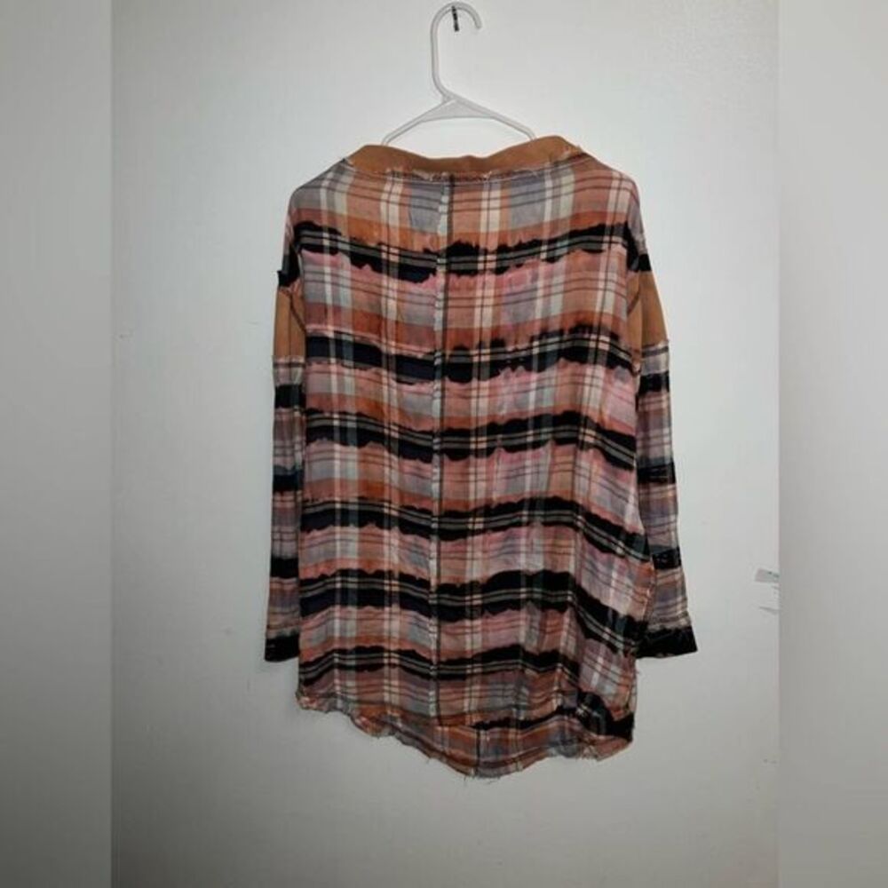 Free People Oversized Flannel - Oversized Bleach Flannel - Free People‎ tops